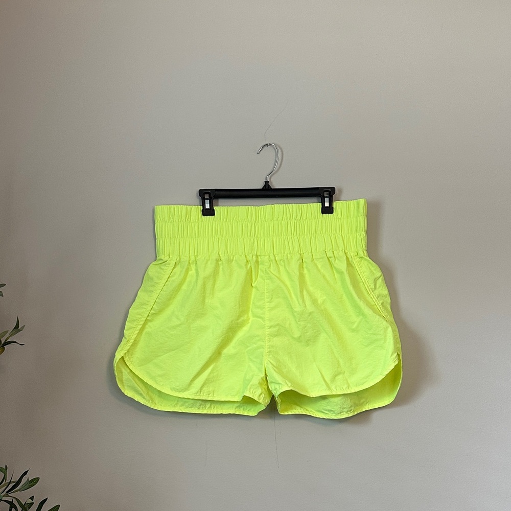 Vibrant Lime Women's Athletic Shorts